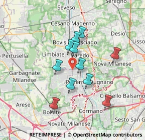 Mappa SP 44 EX Strada Statale 35 dei Giovi, 20037 Paderno Dugnano MI (2.84455)