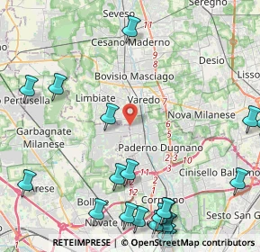 Mappa SP 44 EX Strada Statale 35 dei Giovi, 20037 Paderno Dugnano MI (6.134)