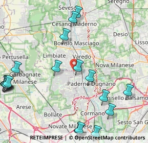 Mappa SP 44 EX Strada Statale 35 dei Giovi, 20037 Paderno Dugnano MI (5.761)