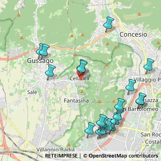 Mappa Via Manzoni, 25060 Cellatica BS, Italia (2.672)