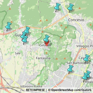 Mappa Via Mons. Luigi Trombetta, 25060 Cellatica BS, Italia (3.12909)