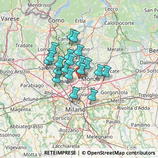 Mappa Via Luigi Galvani, 20835 Nova Milanese MB, Italia (9.4485)
