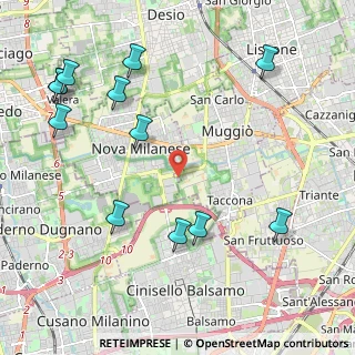 Mappa Via Luigi Galvani, 20835 Nova Milanese MB, Italia (2.59583)
