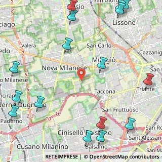 Mappa Via Luigi Galvani, 20835 Nova Milanese MB, Italia (3.305)