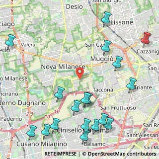 Mappa Via Luigi Galvani, 20835 Nova Milanese MB, Italia (2.85556)