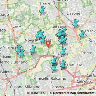 Mappa Via Luigi Galvani, 20835 Nova Milanese MB, Italia (1.8465)
