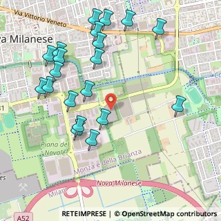 Mappa Via Luigi Galvani, 20835 Nova Milanese MB, Italia (0.587)
