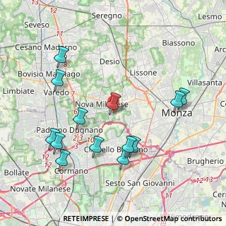Mappa Via Luigi Galvani, 20835 Nova Milanese MB, Italia (4.27077)