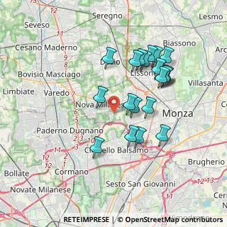 Mappa Via Luigi Galvani, 20835 Nova Milanese MB, Italia (3.3995)