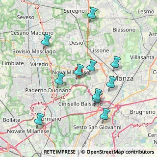 Mappa Via Luigi Galvani, 20835 Nova Milanese MB, Italia (3.82818)