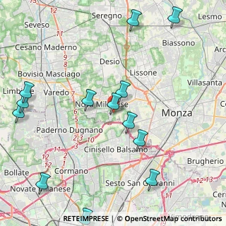 Mappa Via Luigi Galvani, 20835 Nova Milanese MB, Italia (5.49071)