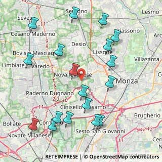 Mappa Via Luigi Galvani, 20835 Nova Milanese MB, Italia (4.78667)