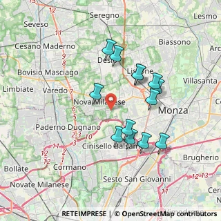 Mappa Via Luigi Galvani, 20835 Nova Milanese MB, Italia (3.21154)