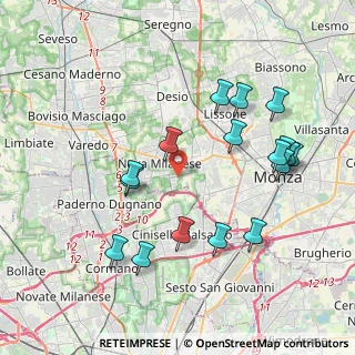 Mappa Via Luigi Galvani, 20835 Nova Milanese MB, Italia (4.10353)