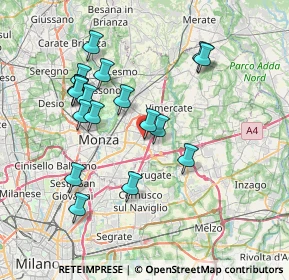 Mappa Via Lazzaretto, 20863 Concorezzo MB, Italia (7.18222)