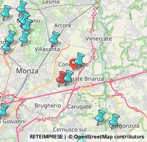 Mappa Via Lazzaretto, 20863 Concorezzo MB, Italia (6.39222)