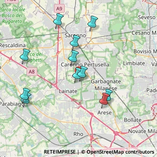 Mappa Via Rossini, 21042 Caronno Pertusella VA, Italia (4.08636)