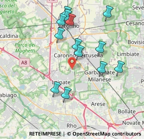 Mappa Via Rossini, 21042 Caronno Pertusella VA, Italia (3.80308)