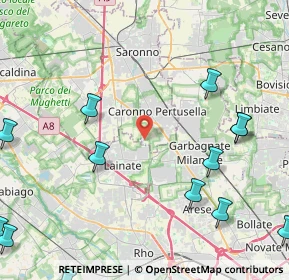 Mappa Via Rossini, 21042 Caronno Pertusella VA, Italia (6.8875)