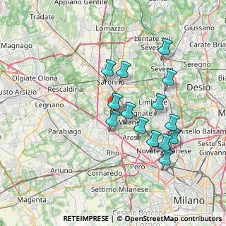 Mappa Via Rossini, 21042 Caronno Pertusella VA, Italia (6.81571)