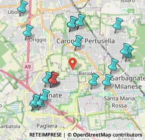Mappa Via Rossini, 21042 Caronno Pertusella VA, Italia (2.2975)