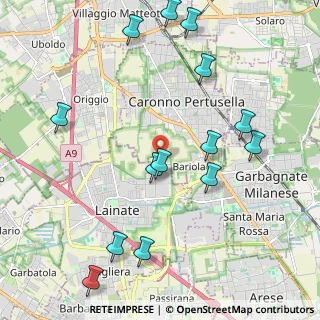 Mappa Via Rossini, 21042 Caronno Pertusella VA, Italia (2.41357)