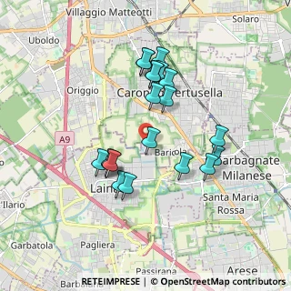 Mappa Via Rossini, 21042 Caronno Pertusella VA, Italia (1.6185)