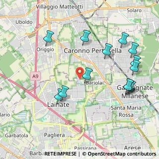 Mappa Via Rossini, 21042 Caronno Pertusella VA, Italia (2.28143)