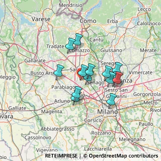 Mappa Via Rossini, 21042 Caronno Pertusella VA, Italia (10.41357)