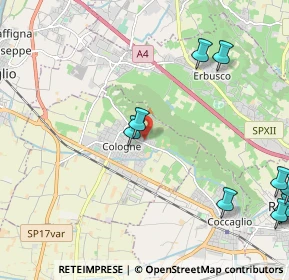 Mappa Via Riccafana, 25033 Cologne BS, Italia (3.07273)