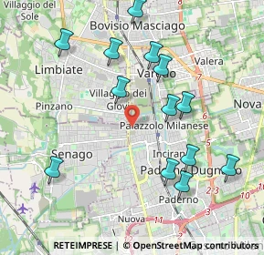 Mappa Via Monte Cervino, 20037 Paderno Dugnano MI, Italia (2.08077)