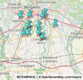 Mappa Via Medaglia d'Oro Antonio Locatelli, 24055 Cologno Al Serio BG, Italia (6.28417)