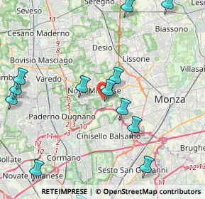 Mappa Via Luigi Galvani, 20834 Nova Milanese MB, Italia (5.17615)
