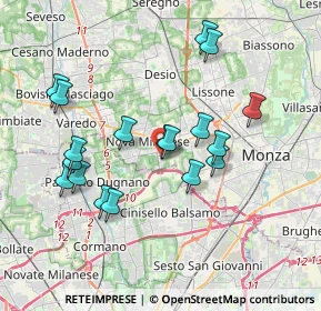 Mappa Via Luigi Galvani, 20834 Nova Milanese MB, Italia (3.59722)