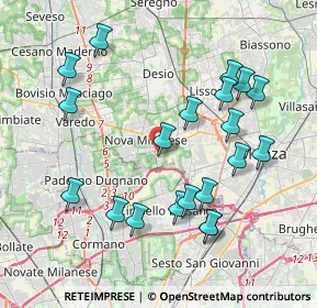 Mappa Via Luigi Galvani, 20834 Nova Milanese MB, Italia (4.0985)