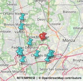 Mappa Via Luigi Galvani, 20834 Nova Milanese MB, Italia (4.04545)