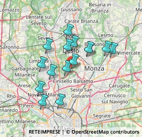 Mappa Via Luigi Galvani, 20834 Nova Milanese MB, Italia (5.96333)