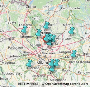 Mappa Via Luigi Galvani, 20834 Nova Milanese MB, Italia (12.29615)