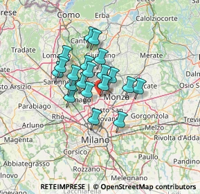 Mappa Via Luigi Galvani, 20834 Nova Milanese MB, Italia (9.345)