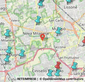 Mappa Via Luigi Galvani, 20834 Nova Milanese MB, Italia (3.3175)