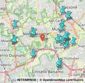 Mappa Via Luigi Galvani, 20834 Nova Milanese MB, Italia (2.2235)