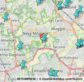 Mappa Via Luigi Galvani, 20834 Nova Milanese MB, Italia (3.24941)