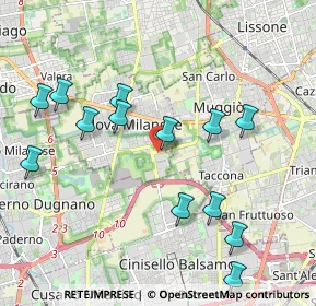 Mappa Via Luigi Galvani, 20834 Nova Milanese MB, Italia (2.14846)