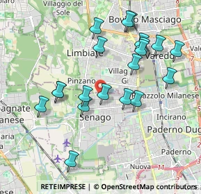 Mappa Via Muratori, 20030 Senago MI, Italia (1.9395)