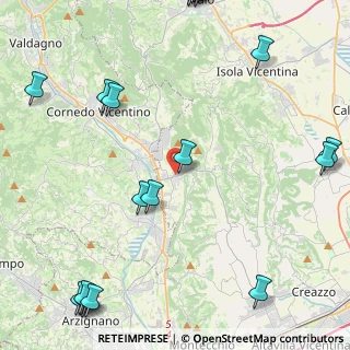 Mappa Via Istria, 36070 Castelgomberto VI, Italia (6.6955)