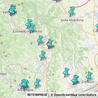 Mappa Via Istria, 36070 Castelgomberto VI, Italia (6.772)