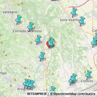 Mappa Via Istria, 36070 Castelgomberto VI, Italia (6.4275)
