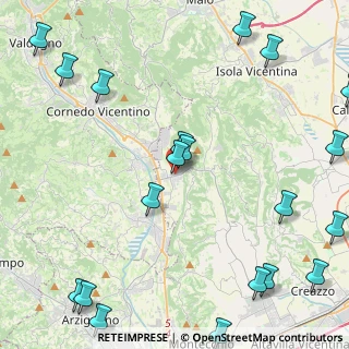 Mappa Via Istria, 36070 Castelgomberto VI, Italia (6.374)