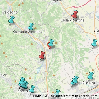 Mappa Via Istria, 36070 Castelgomberto VI, Italia (6.94)