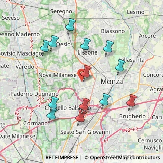 Mappa Via Pavia, 20053 Muggiò MB, Italia (4.06231)